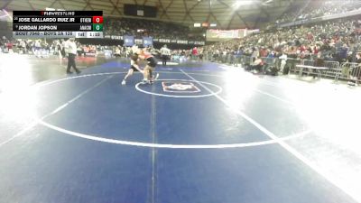 Boys 2A 126 lbs Champ. Round 1 - Jose Gallardo Ruiz Jr, Othello vs Jordan Jopson, Anacortes