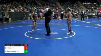 130 lbs Quarterfinal - Eli Miller, King Select Wrestling vs Merrick Dombrowski, Jackson County Wrestling