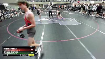 126 lbs Semis & 1st Wrestleback (8 Team) - Tanner Ginther, Caledonia-Houston vs Kaden Harman, Marian Central Catholic