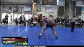 210 lbs Round 3 (4 Team) - Preston Wagner, Dynasty Death Row vs Vito Barravecchi, Missouri Wrestling