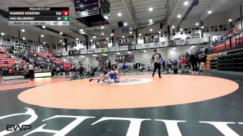 138 lbs Consi Of 4 - Kambrie Koester, Tecumseh HS Girls vs Ava Billingsly, Sapulpa High School Girls