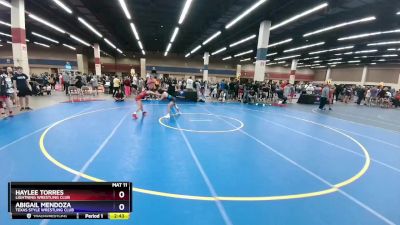 95 lbs Quarterfinal - Haylee Torres, Lightning Wrestling Club vs Abigail Mendoza, Texas Style Wrestling Club