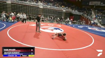 53 lbs Semifinal - Kade Walker, Diamondville Wrestling Club vs Grayson Burnett, Green River Grapplers Wrestling