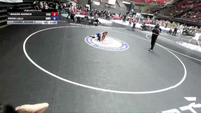 65-68 kg Champ. Round 3 - Mason Harsch, Community Youth Center - Concord Campus Wrestling vs Piper Lalli, NorCal Queens Wrestling Club