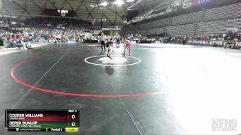 1A 120 lbs Quarterfinal - Derek Dunlop, Lakeside (Nine Mile Falls) vs Cooper Williams, Castle Rock