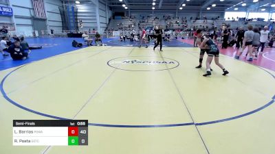 100 lbs Semifinal - Lucas Barrios, POWA vs Rylan Poeta, Team Gotcha