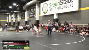 82 lbs Round 3 (4 Team) - Remi Downing, Missouri vs Brinlie Bazer, Nebraska Wrestling Academy