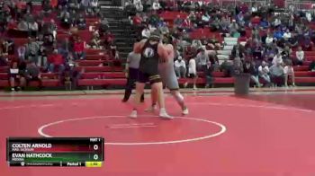 285 lbs Semifinal - Colten Arnold, Mas. Jackson vs Evan Hathcock, Medina