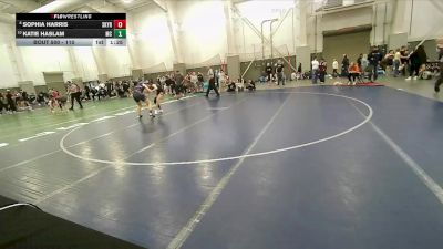 110 lbs Cons. Round 2 - Katie Haslam, Mountain Crest vs Sophia Harris, Skyridge