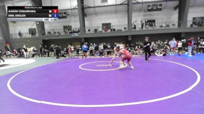 Junior Boys GR - 150 lbs Champ. Round 1 - Aaron Cobarrubia, OR vs Emil Engler, WA