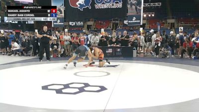 150 lbs Cons. Rd Of 128 - Makael Aguayo, Montana vs Randy Bam Cordel, Delaware