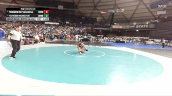 Boys 2A 132 lbs Champ. Round 2 - Parker Hamilton, Deer Park vs Fransisco Valencia, Toppenish