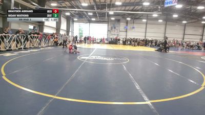 113 lbs Rr Rnd 3 - Brayden Abrams, Misdirection Mat Club - HSB vs Noah Watkins, Team Shutt Weaver - HSB