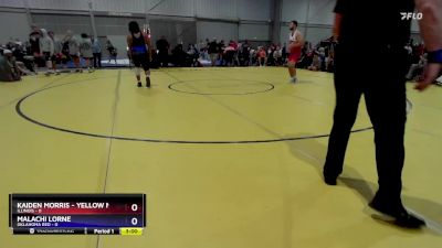 215 lbs Quarters & 1st Wb (16 Team) - Kaiden Morris - YELLOW MED, Illinois vs Malachi Lorne, Oklahoma Red