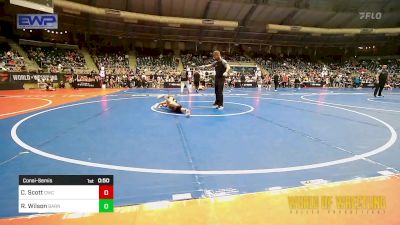 43 lbs Consolation - Cash Scott, Cowboy Wrestling Club vs Rush Wilson, Barnsdall Youth Wrestling