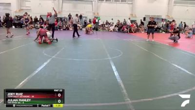 165 lbs Round 4 (8 Team) - Joey Ruiz, Team Shutt Dethrone vs Julian Manley, Tar River WC