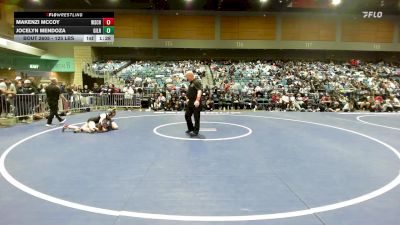 125 lbs 3rd Place - Makenzi McCoy, Wasatch vs Jocelyn Mendoza, Gilroy