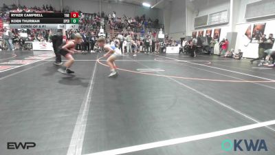 61 lbs Consi Of 8 #1 - Ryker Campbell, Tiger Trained Wrestling vs Koen Thurman, Sperry Wrestling Club
