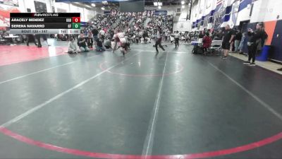 147 lbs Round 2 - Serena Navarro, Grand Terrace vs Aracely Mendez, Golden Girls BWC