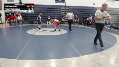 70 lbs Champ. Round 2 - Sawyer Thomas, TW Wrestling vs Charlie Jobe, Oakley Hornets Wrestling Club Inc.