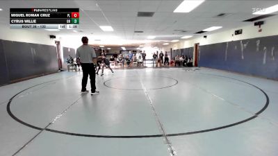 132 lbs Champ. Round 1 - Cyrus Willie, Otay Ranch vs Miguel Roman Cruz, Point Loma