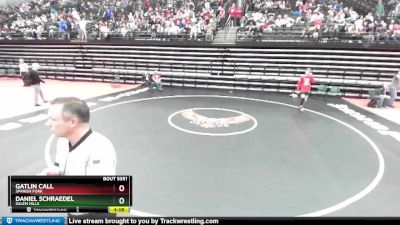 150 lbs Cons. Semi - Gatlin Call, Spanish Fork vs Daniel Schraedel, Salem Hills