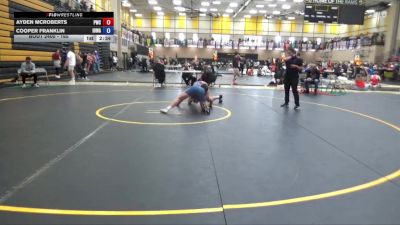 165 lbs 7th Place Match - Ayden McRoberts, Powerhouse Wrestling Club vs Cooper Franklin, Iowa