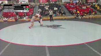 165 lbs Cons. Round 2 - Josiah Oliver, Quincy vs Logan Farnell, Indianapolis