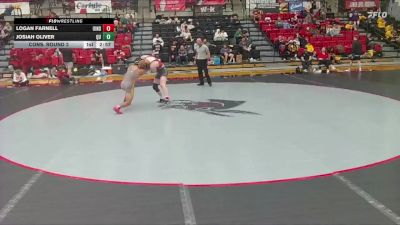 165 lbs Cons. Round 2 - Josiah Oliver, Quincy vs Logan Farnell, Indianapolis