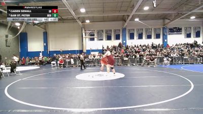 285 lbs Round Of 16 - Caiden Sewall, Bridgewater-Raynham vs Sam St. Peter, Monument Mountain