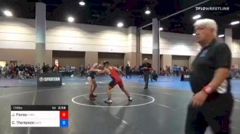 170 lbs Consolation - Jonathan Flores, Purnell Swett High School Wrestling vs Cody Thompson, Savannah Wrestling Center