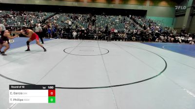 175 lbs Round Of 16 - Carlos Garcia, Oakdale vs Tristan Phillips, Ridgevue