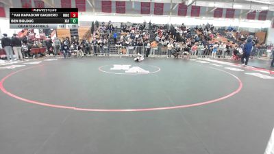 120 lbs Quarterfinal - Kai Napadow Baquero, Winchester vs Ben Bolduc, Xaverian