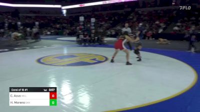 110 lbs Consi Of 16 #1 - Casey Azus, Willow Glen vs Hailee Moreno, San Fernando