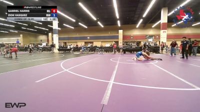 157 lbs Consi Of 16 #1 - Gabriel Harris, Hill Country Wildcats Wrestling Club vs Zion Vasquez, Dead Shot Wrestling Club