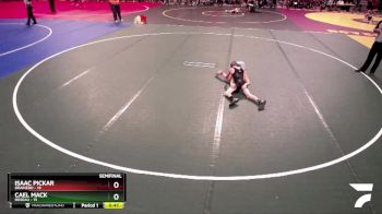 80 lbs Semis (4 Team) - Isaac Pickar, Brainerd vs Cael Mack, Roseau