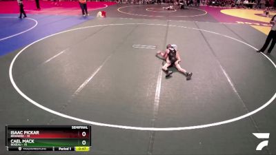 80 lbs Semis (4 Team) - Isaac Pickar, Brainerd vs Cael Mack, Roseau