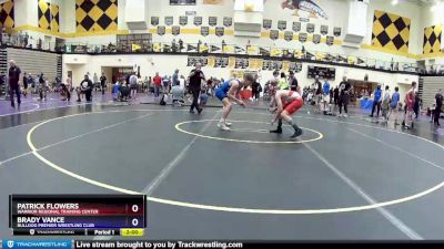 130 lbs 7th Place Match - Patrick Flowers, Warrior Regional Training Center vs Brady Vance, Bulldog Premier Wrestling Club