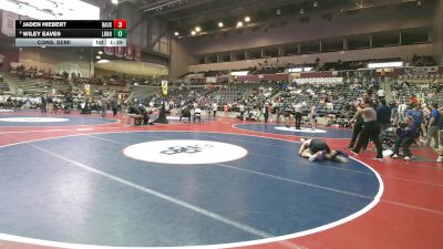 4A 165 lbs Cons. Semi - Wiley Eaves, Lonoke vs Jaden Hiebert, Bauxite
