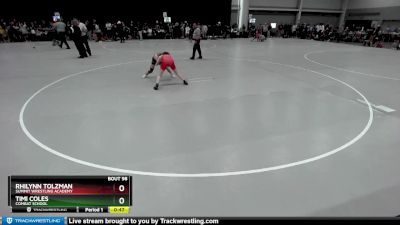 90 lbs Quarterfinal - Timi Coles, Combat School vs Rhilynn Tolzman, Summit Wrestling Academy