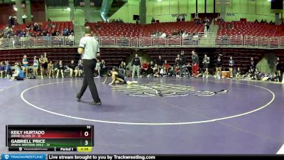 125 lbs Finals (2 Team) - Gabriell Price, Omaha Westside Girls vs Keily Hurtado, Grand Island JV