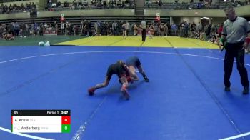 65 lbs Cons. Round 1 - Jaxon Anderberg, St. Peter Youth Wrestling vs August Kruse, Centennial