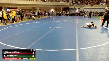 40 lbs Quarterfinal - Kyzer Roberts, FMT/MCW Red Bull vs Jordan Cardinal, K-M