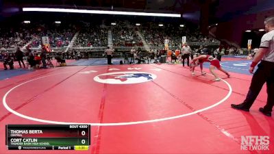 4A-190 lbs Semifinal - Thomas Berta, Central vs Cort Catlin, Thunder Basin High School