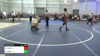 195 lbs Consi Of 16 #2 - Mark Ayala, Sunkist Kids Monster Garage vs Daniel Lunday, Basic Wrestling Club