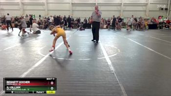 68 lbs Round 4 (6 Team) - Bennett Kocher, South Hills vs SJ Gilliam, NOVA Wrestling Club