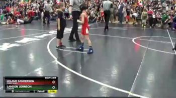 61 lbs Cons. Round 1 - Landon Johnson, London vs Leland Sanderson, Miami Trace