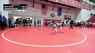 HS 130 lbs Cons. Round 4 - Ruby Hughes, BIXBY vs McKenzie Moncada, ALTUS