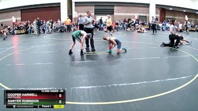 80 lbs Cons. Round 2 - Cooper Harwell, Unattached vs Sawyer Robinson, Greeneville Wrestling