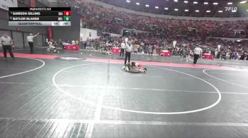 69 lbs Quarterfinal - Samson Gilling, Shawano vs Baylor Blaken, Melrose-Mindoro